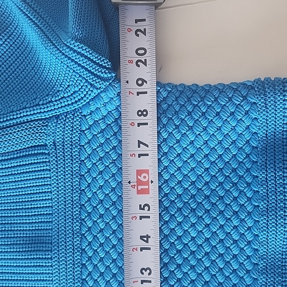 Tibi Bright Blue Sailor Cropped Sweater, sz M - Picture 6 of 10